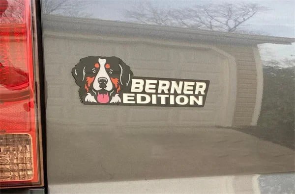 Dog Sticker for Car – Laser Cut Emblem Style, Weatherproof & Easy to Apply
