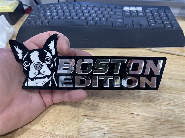 Dog Sticker for Car – Laser Cut Emblem Style, Weatherproof & Easy to Apply