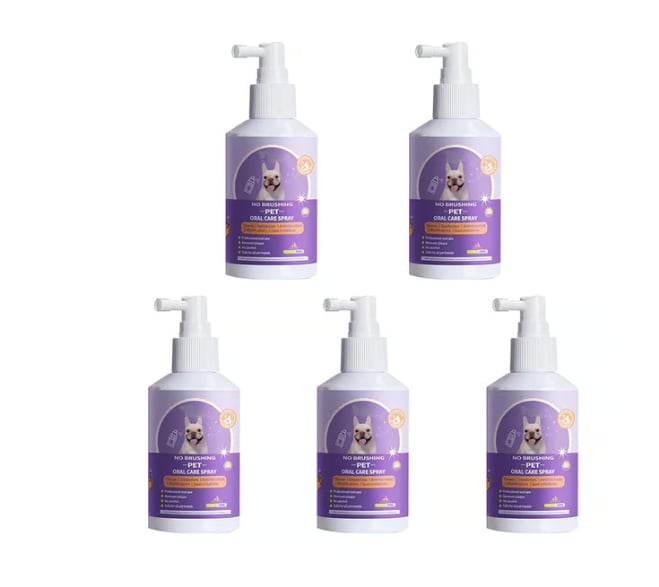 Best Pet Teeth Cleaning Spray – No Brush Dental Care for Dogs & Cats