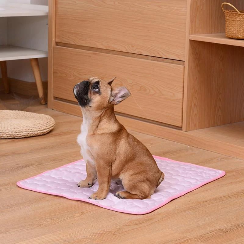 Foldable Cooling Mat for Dogs & Cats – Summer Crate Pad for Indoor or Travel Use