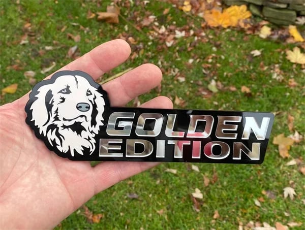 Dog Sticker for Car – Laser Cut Emblem Style, Weatherproof & Easy to Apply