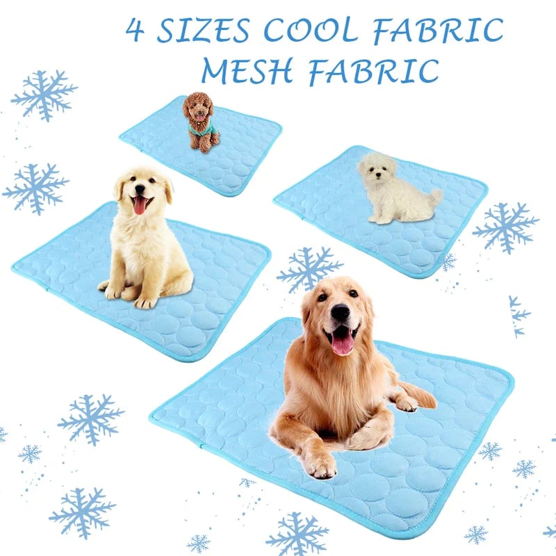 Foldable Cooling Mat for Dogs & Cats – Summer Crate Pad for Indoor or Travel Use