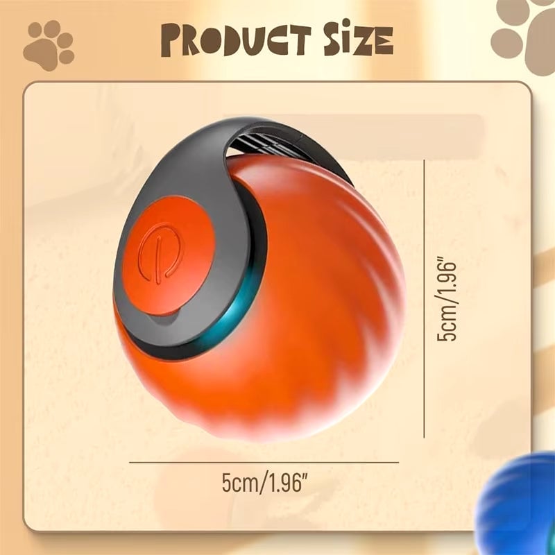 Interactive Cat Ball Toy – Rolling Light-Up Ball for Indoor Cats & Kittens