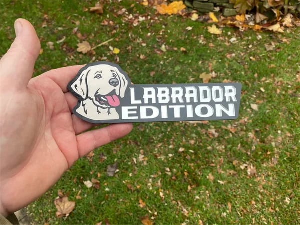 Dog Sticker for Car – Laser Cut Emblem Style, Weatherproof & Easy to Apply