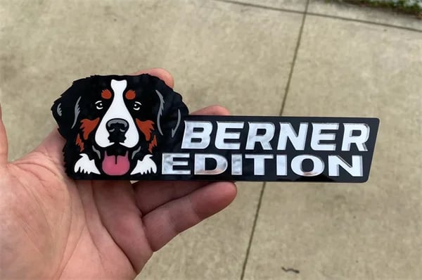 Dog Sticker for Car – Laser Cut Emblem Style, Weatherproof & Easy to Apply
