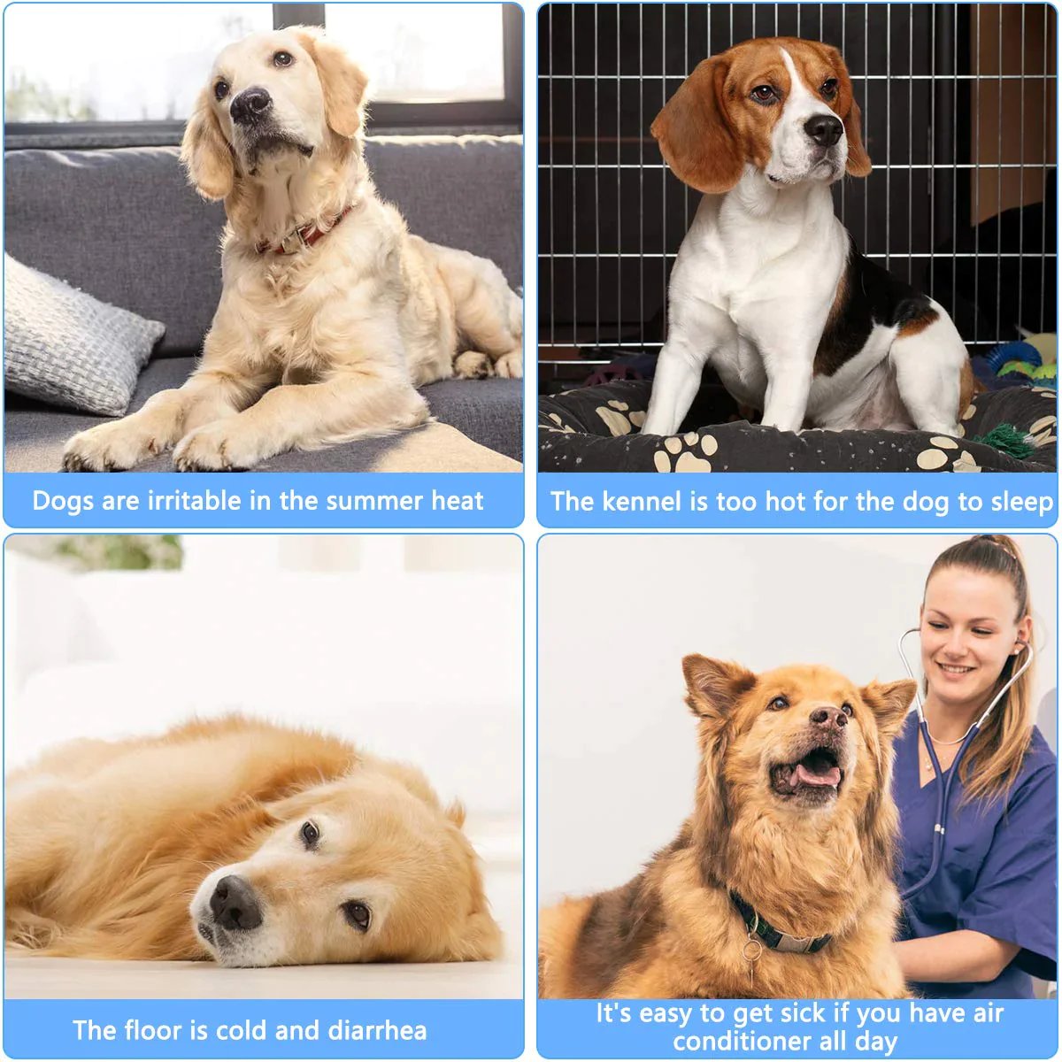 Foldable Cooling Mat for Dogs & Cats – Summer Crate Pad for Indoor or Travel Use