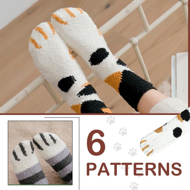 Cat Claw Socks – Fuzzy Cozy Paw Socks for Cat Lovers Christmas Gift