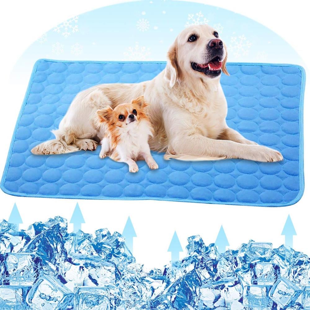 Foldable Cooling Mat for Dogs & Cats – Summer Crate Pad for Indoor or Travel Use
