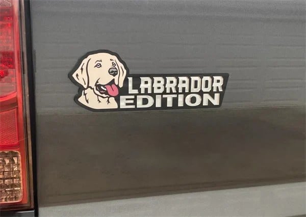 Dog Sticker for Car – Laser Cut Emblem Style, Weatherproof & Easy to Apply