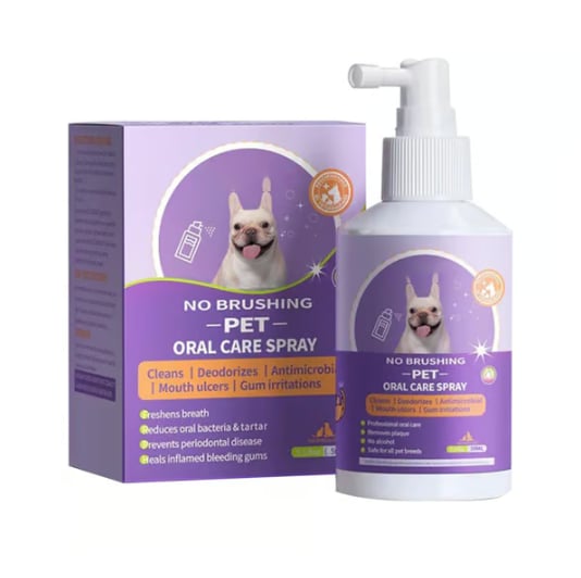 Best Pet Teeth Cleaning Spray – No Brush Dental Care for Dogs & Cats