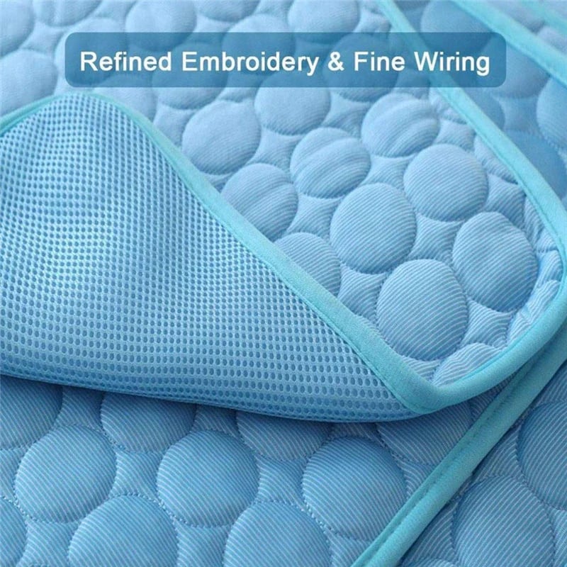 Foldable Cooling Mat for Dogs & Cats – Summer Crate Pad for Indoor or Travel Use