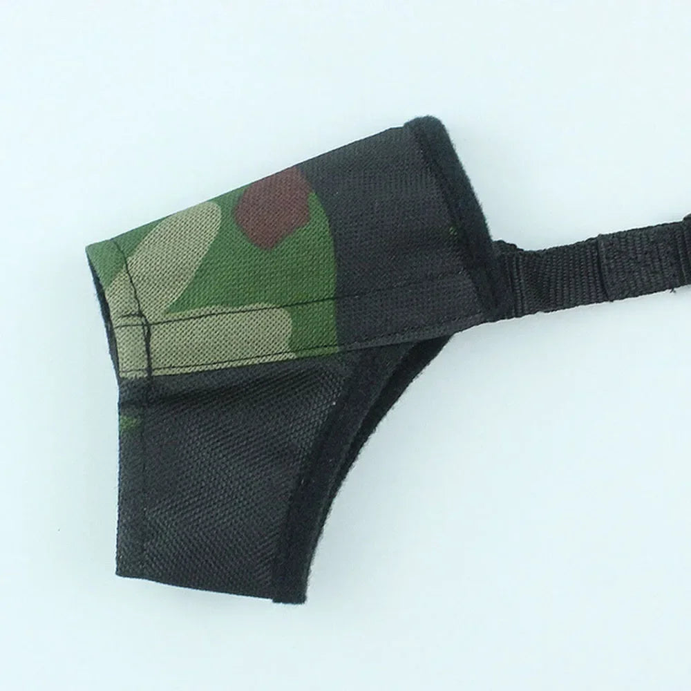 Camouflage dog muzzle small dog