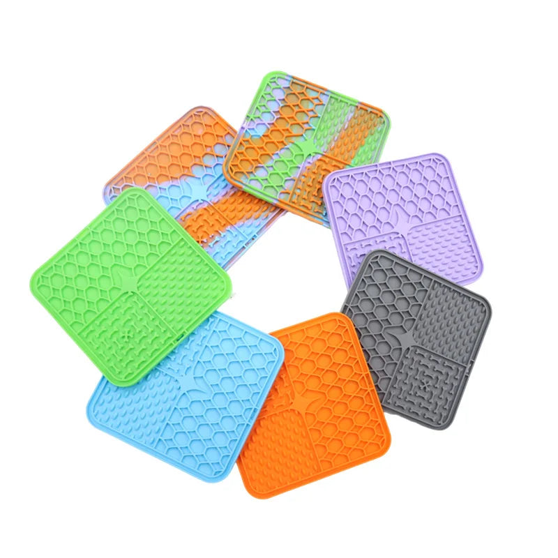 Lick Bowl for Dogs – Calming Silicone Mat for Bath Time, Anxiety & Training