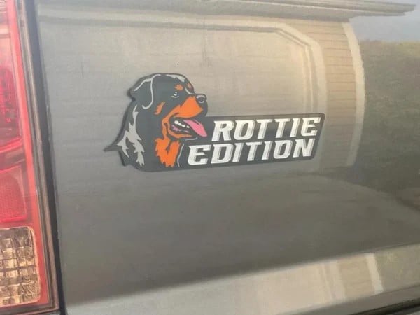 Dog Sticker for Car – Laser Cut Emblem Style, Weatherproof & Easy to Apply