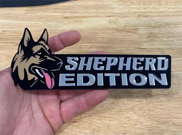 Dog Sticker for Car – Laser Cut Emblem Style, Weatherproof & Easy to Apply
