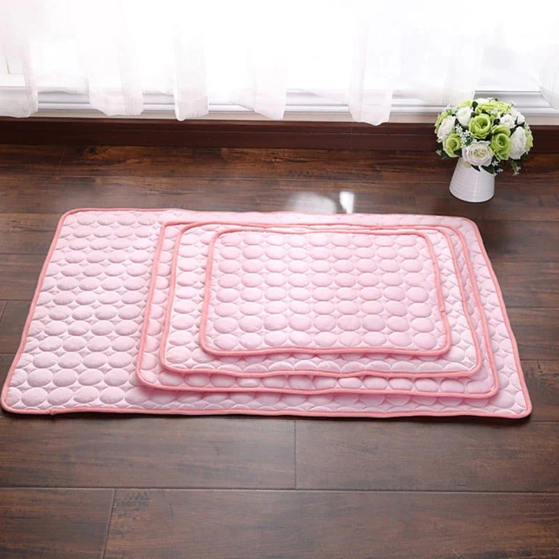 Foldable Cooling Mat for Dogs & Cats – Summer Crate Pad for Indoor or Travel Use