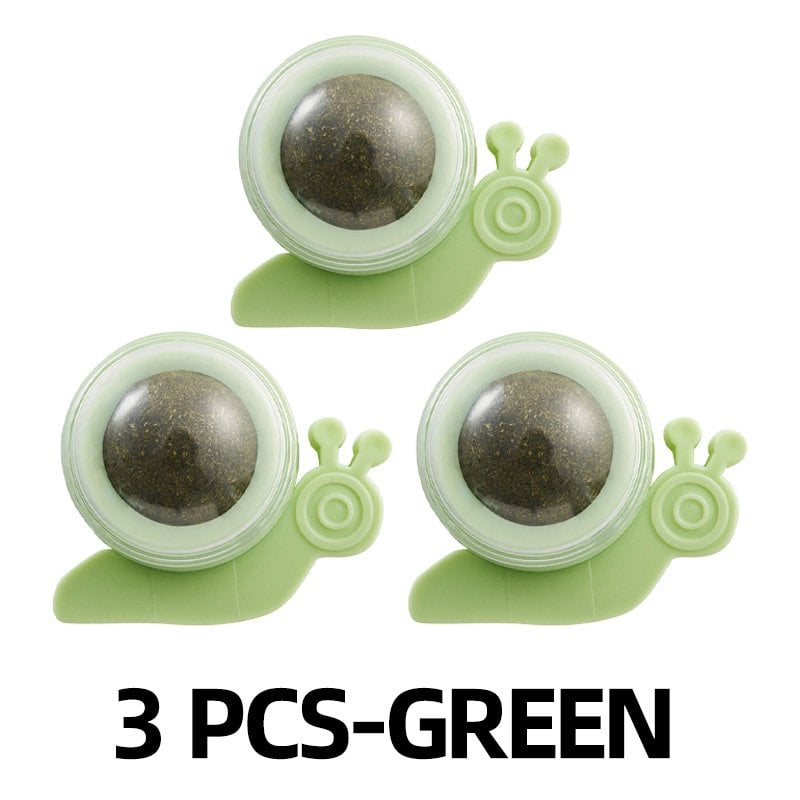 Catnip Balls for Cats – Lickable Natural Wall-Mounted Toy for Anxiety & Boredom Relief