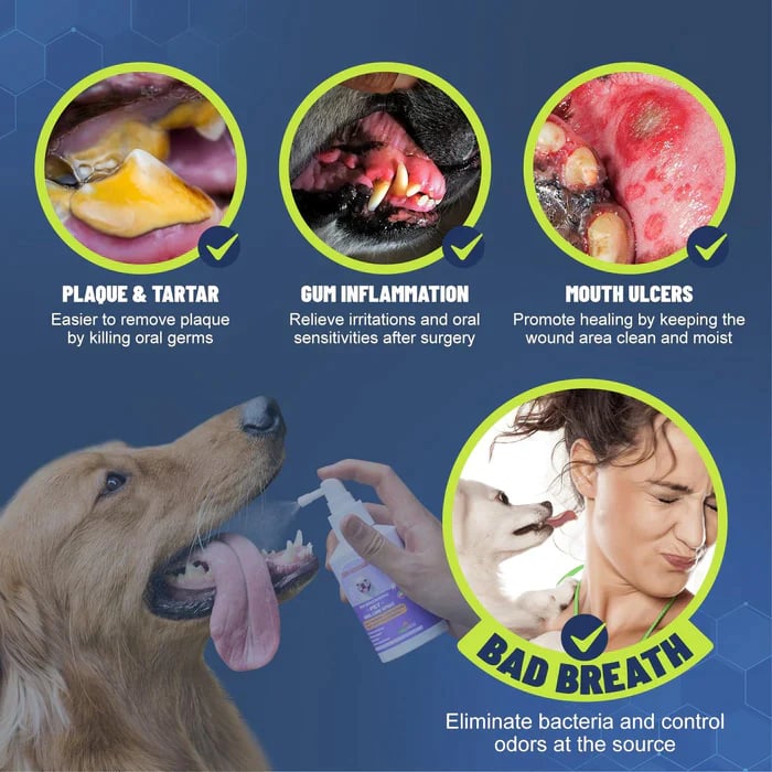 cat breath freshener dental spray