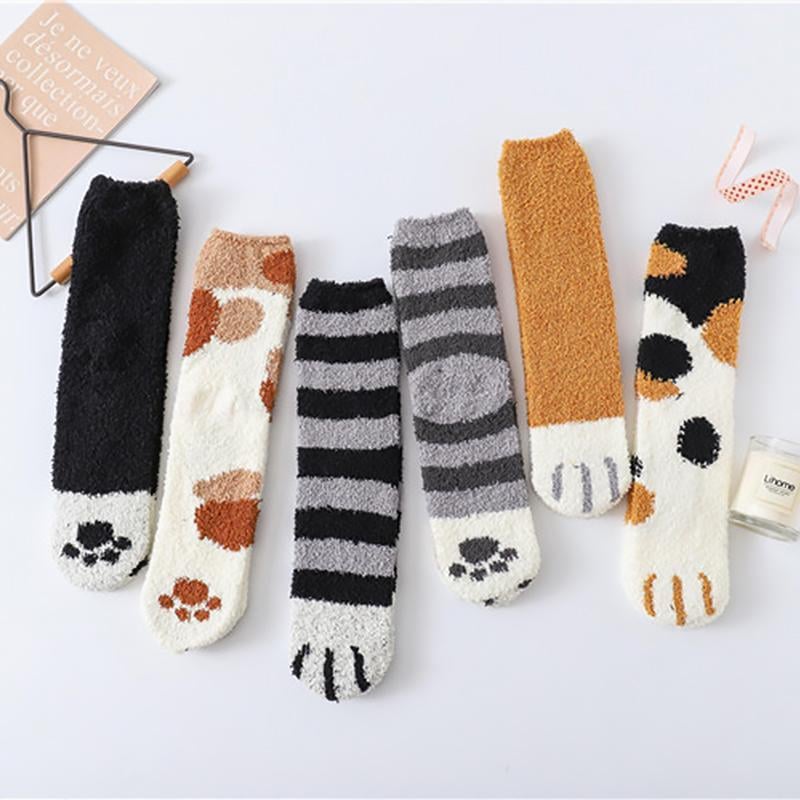 Cat Claw Socks – Fuzzy Cozy Paw Socks for Cat Lovers Christmas Gift
