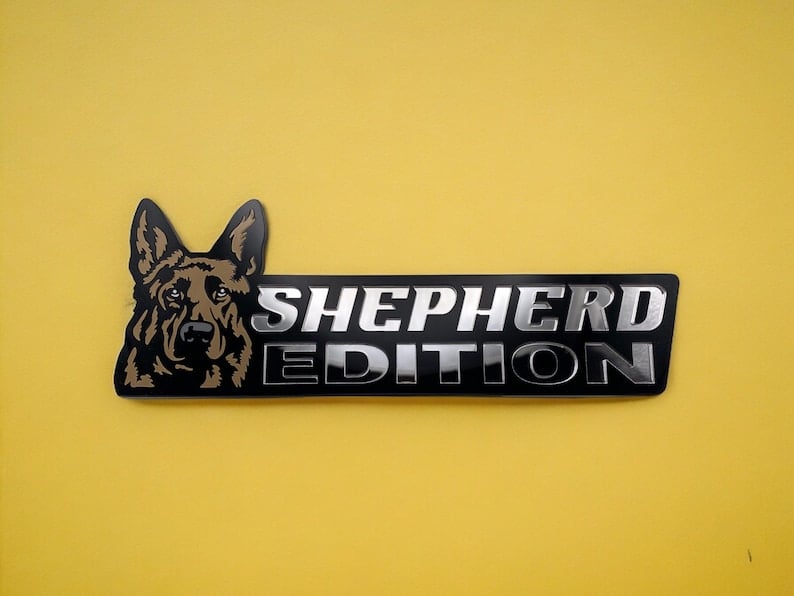 Dog Sticker for Car – Laser Cut Emblem Style, Weatherproof & Easy to Apply
