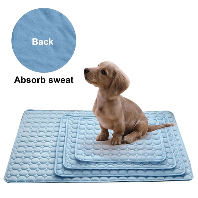 Foldable Cooling Mat for Dogs & Cats – Summer Crate Pad for Indoor or Travel Use