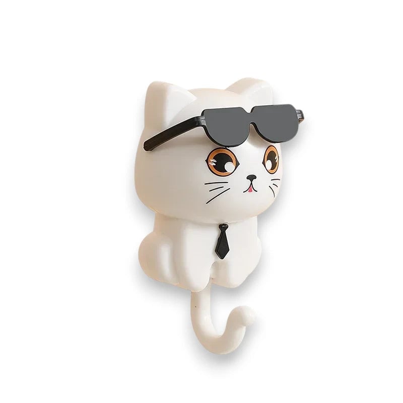 Cool Cat Key Holder – Wall-Mounted Hook for Cat Lovers & Key Storage