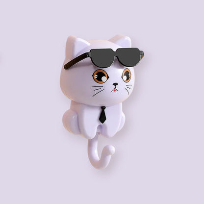 Cool Cat Key Holder – Wall-Mounted Hook for Cat Lovers & Key Storage
