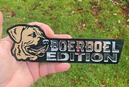 Dog Sticker for Car – Laser Cut Emblem Style, Weatherproof & Easy to Apply