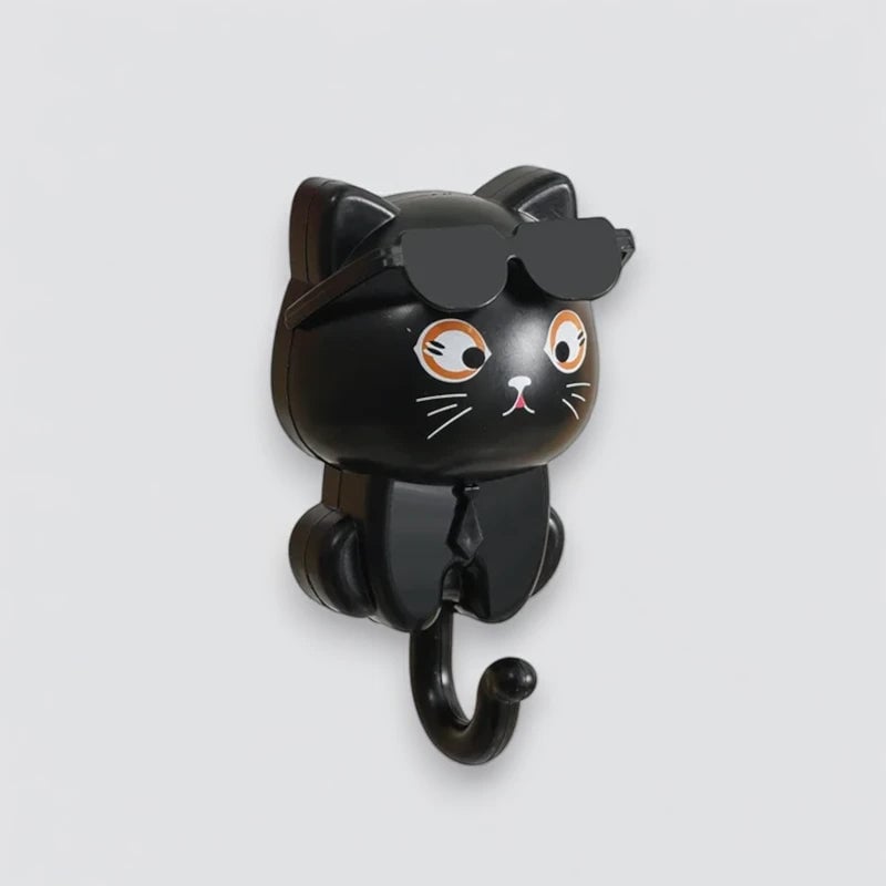Cool Cat Key Holder – Wall-Mounted Hook for Cat Lovers & Key Storage