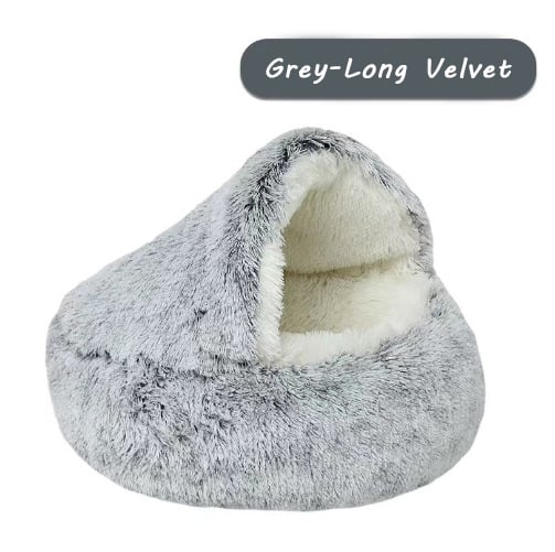 Plush Cat Bed for Indoor Cats – Soft, Cozy, and Machine Washable
