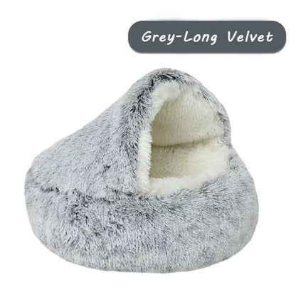 Plush Cat Bed for Indoor Cats – Soft, Cozy, and Machine Washable