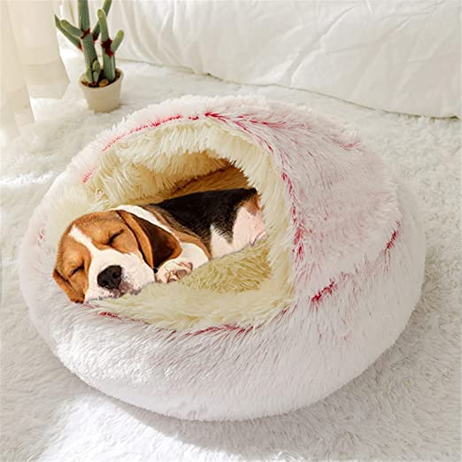 Plush Cat Bed for Indoor Cats – Soft, Cozy, and Machine Washable