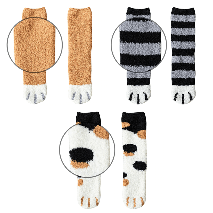 Cat Claw Socks – Fuzzy Cozy Paw Socks for Cat Lovers Christmas Gift