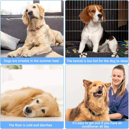 Foldable Cooling Mat for Dogs & Cats – Summer Crate Pad for Indoor or Travel Use