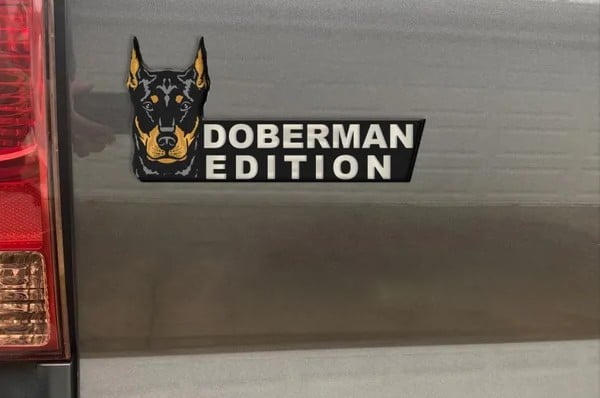 Dog Sticker for Car – Laser Cut Emblem Style, Weatherproof & Easy to Apply