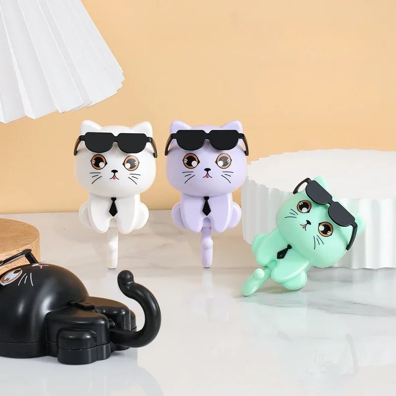 Cool Cat Key Holder – Wall-Mounted Hook for Cat Lovers & Key Storage
