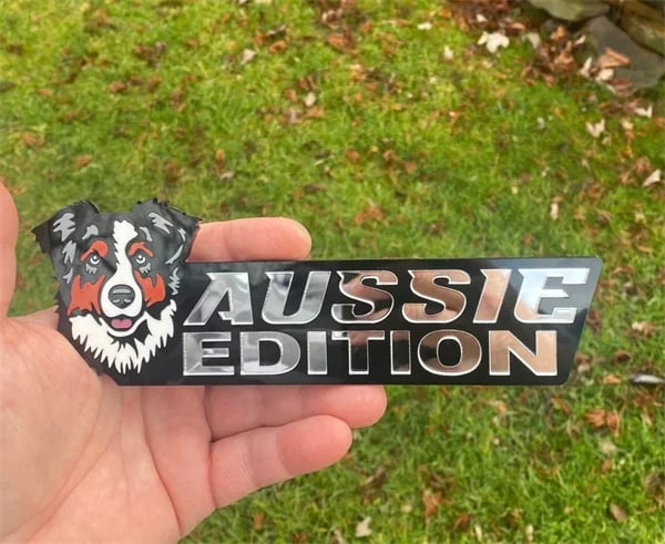 Dog Sticker for Car – Laser Cut Emblem Style, Weatherproof & Easy to Apply