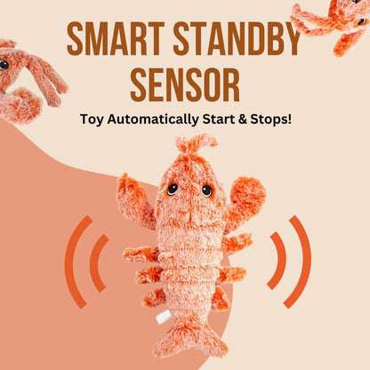 Floppy Lobster Interactive Dog Toy – Moving, Rechargeable & Fun Lobster Toy for Dogs