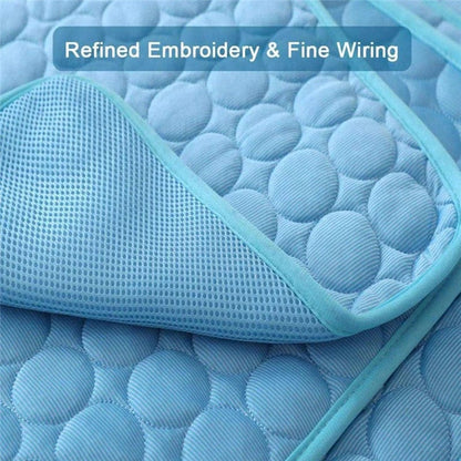 Foldable Cooling Mat for Dogs & Cats – Summer Crate Pad for Indoor or Travel Use