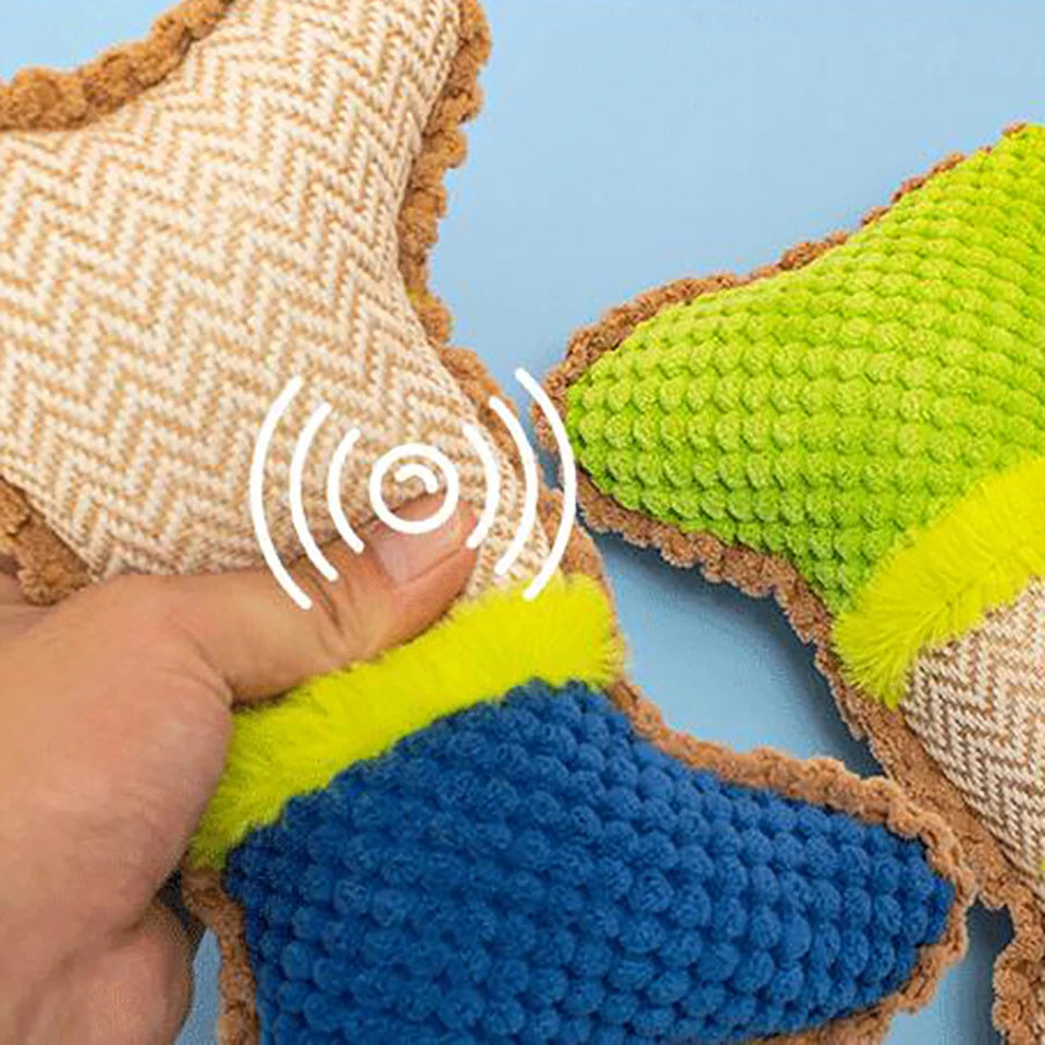 Plush Dog Bone Toy – Soft Squeaky Bone Toy for Dogs