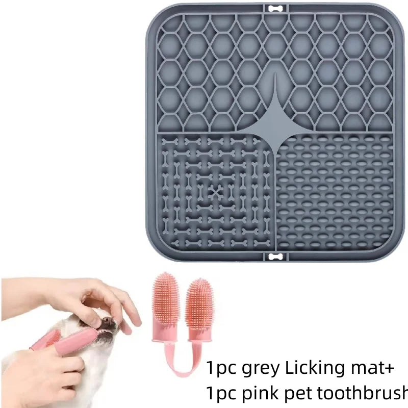 Lick Bowl for Dogs – Calming Silicone Mat for Bath Time, Anxiety & Training