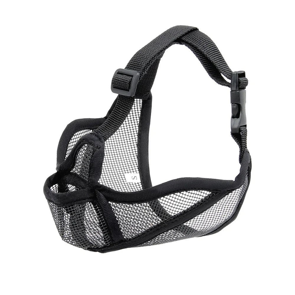 Best Dog Muzzle to Prevent Biting – Mesh Breathable Muzzle for Small Dogs (French Bulldog, Pug)
