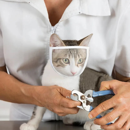 Best Cat Grooming Tool Set – Anti-Biting Bathing Tool with Transparent Mouth & Nose Mask