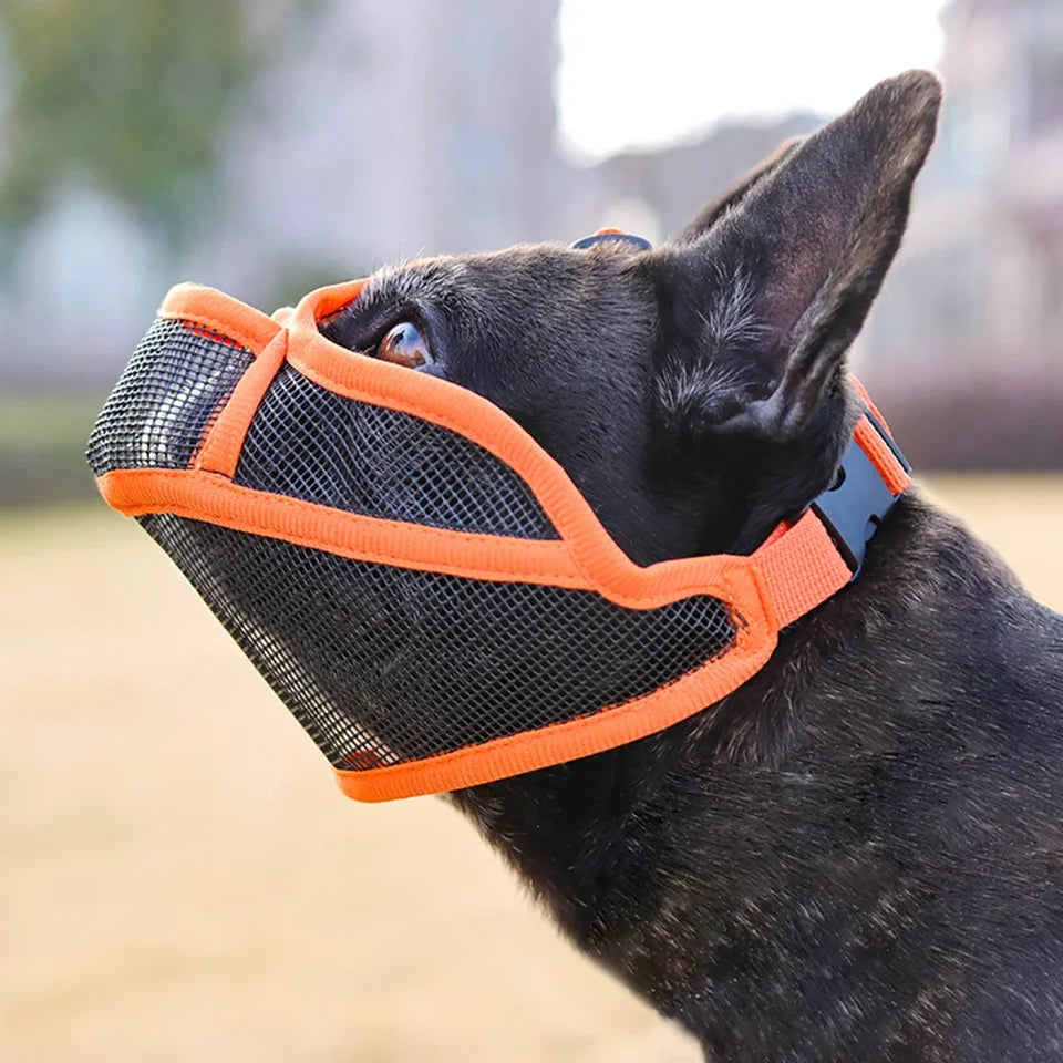 Best Dog Muzzle to Prevent Biting – Mesh Breathable Muzzle for Small Dogs (French Bulldog, Pug)