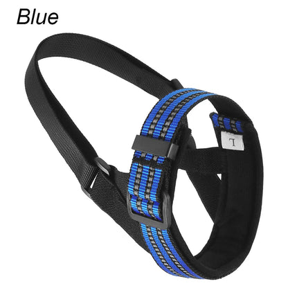 Best Reflective Dog Muzzle – Adjustable Quick Release Pet Mouth Cover for Outdoor Walking