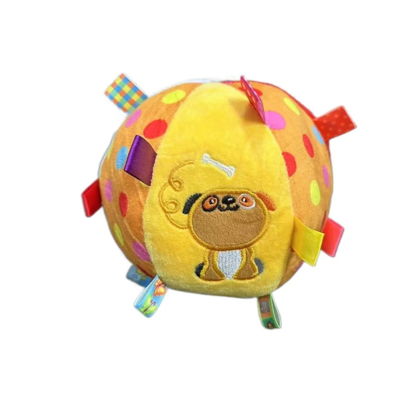 Plush Dog Toy Ball – Squeaky Interactive Soft Toy for Small & Big Dogs