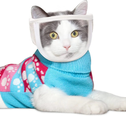 Best Cat Grooming Tool Set – Anti-Biting Bathing Tool with Transparent Mouth & Nose Mask