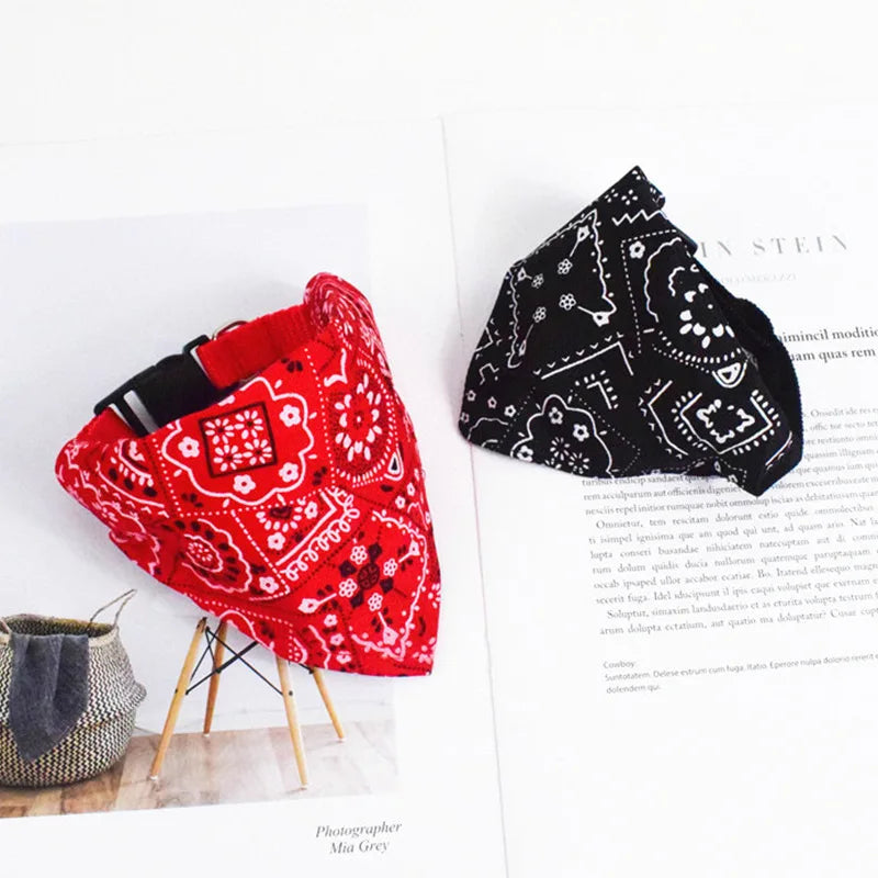 Autumn Dog Bandana – Adjustable Pet Scarf for Cats & Small Dogs