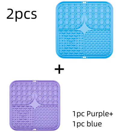 Lick Bowl for Dogs – Calming Silicone Mat for Bath Time, Anxiety & Training
