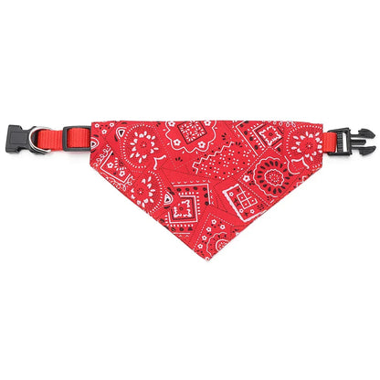Autumn Dog Bandana – Adjustable Pet Scarf for Cats & Small Dogs